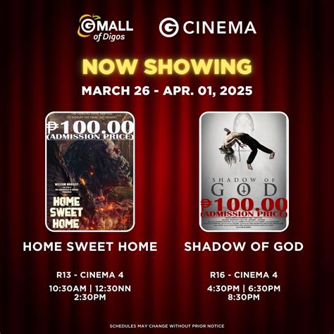 gmall digos cinema showing